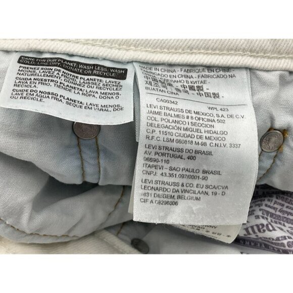 Levi's 501T Two-Tone Mid-Rise Cropped Tapered Button-Fly Jeans - Women's Size 27 - Picture 14 of 16